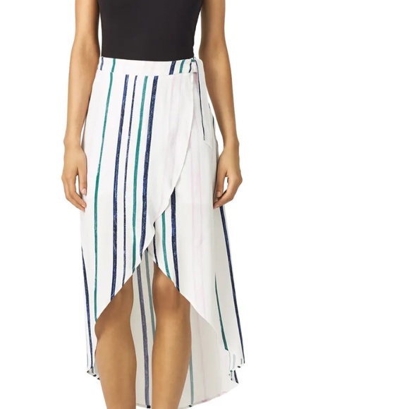 ASTR Striped Sadie Skirt - Picture 1 of 6